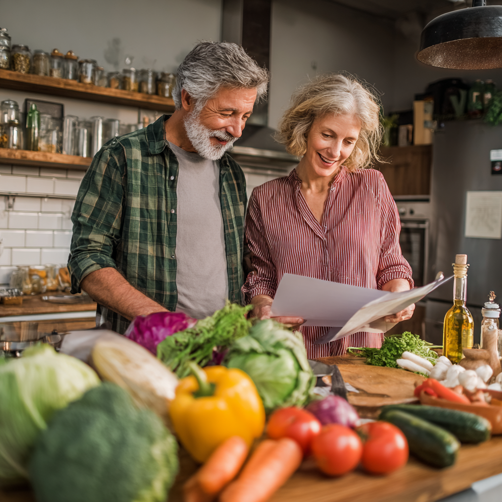 Active Polish adults of various ages exercising outdoors in a park, showing improved fitness and muscle strength through proper nutrition